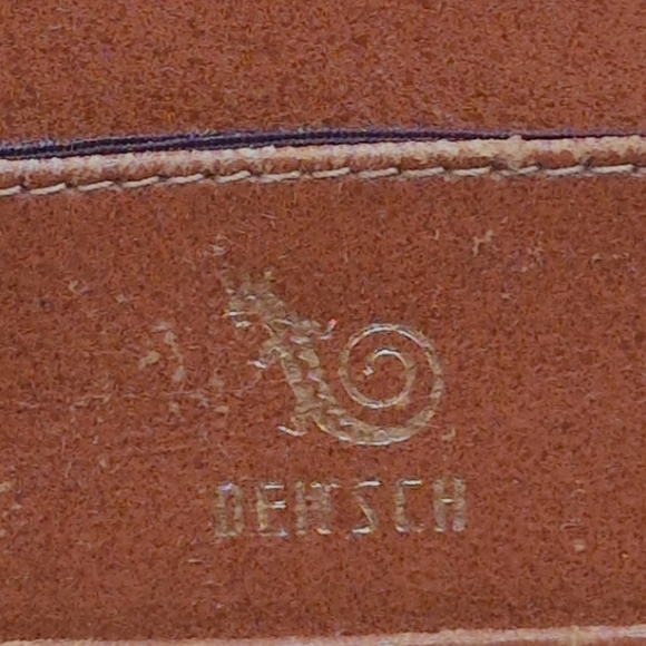 Deitsch Brown Lizard Reptile Leather Handbag 1950s Vintage - Picture 9 of 9